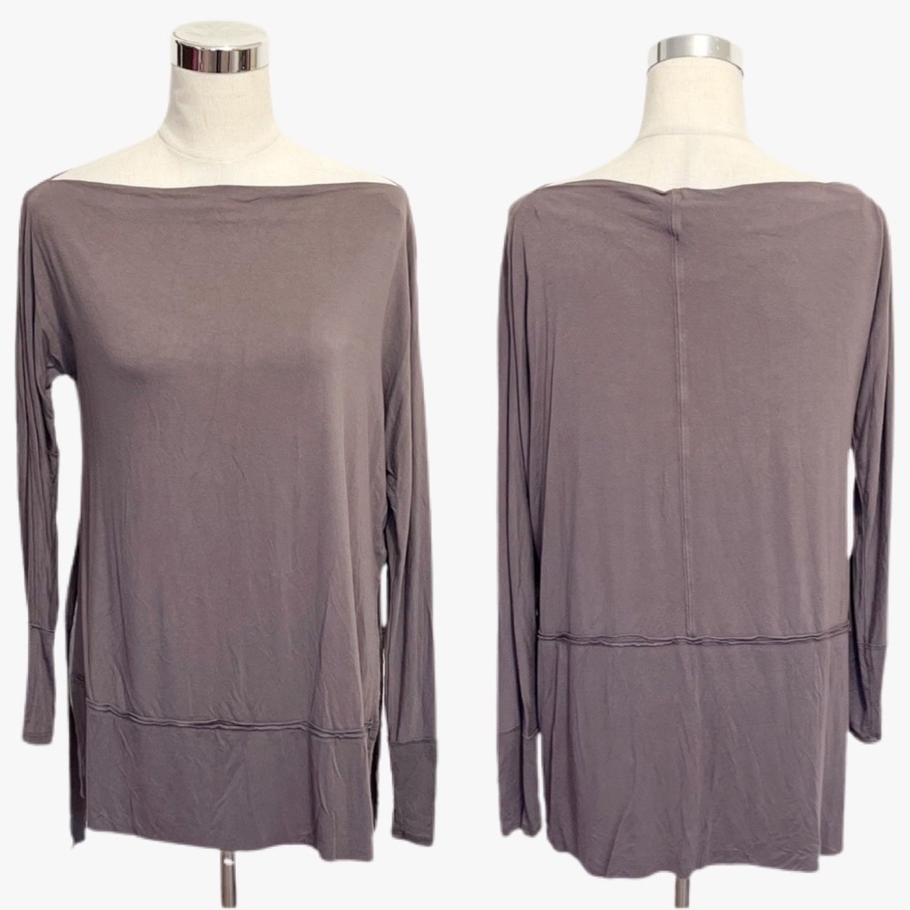 Free People We the Free Mauve Brown Long Sleeve Top Womens Size Small - Picture 4 of 11